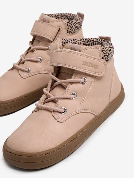 Bottines filles synthétique fermeture éclair barefoot Rose 6 - vertbaudet enfant 