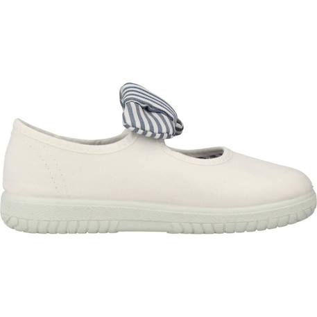 Basket fille modèle 105110 Beige beige+Blanc blanco+Rouge rojo 7 - vertbaudet enfant 