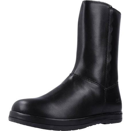 Bottes fille modèle 1070155c Marron+Noir 10 - vertbaudet enfant 