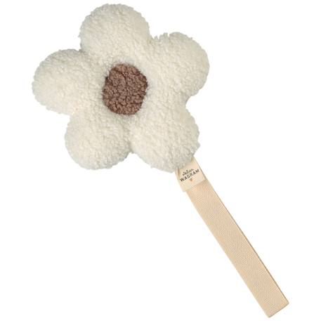 Attache tétine fleur moumoute Beige, marron+Marron, beige 1 - vertbaudet enfant 