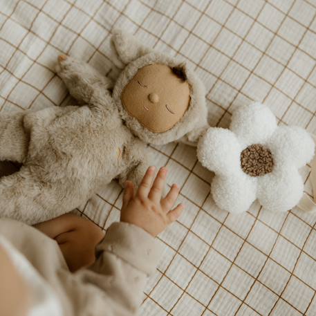 Attache tétine fleur moumoute Beige, marron+Marron, beige 5 - vertbaudet enfant 