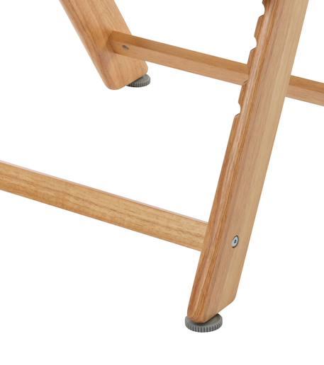 Chaise haute bébé en bois avec tablette timba Natural (wood)+Warm gray+White 4 - vertbaudet enfant 
