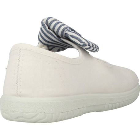 Basket fille modèle 105110 Beige beige+Blanc blanco+Rouge rojo 9 - vertbaudet enfant 