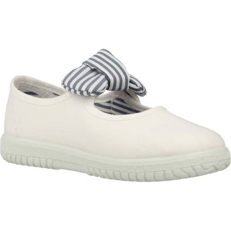 Basket fille modèle 105110 Beige beige+Blanc blanco+Rouge rojo 11 - vertbaudet enfant 