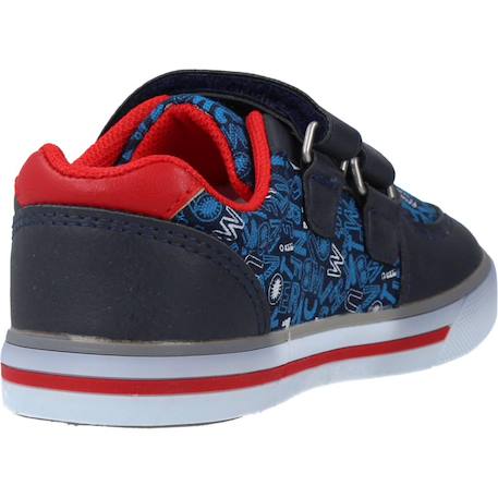 Basket garçon modèle frederic Bleu 820+Imprimé animalier 670+Noir 800 3 - vertbaudet enfant 