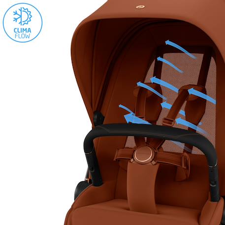 Poussette ultra confortable fame Copper terra+Moon graphite+Oak truffle+Sapphire sand 5 - vertbaudet enfant 