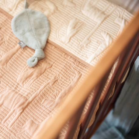 Couverture en coton jungle jambo biscuit-oatmeal (100 x 150 cm) Beige, marron 6 - vertbaudet enfant 