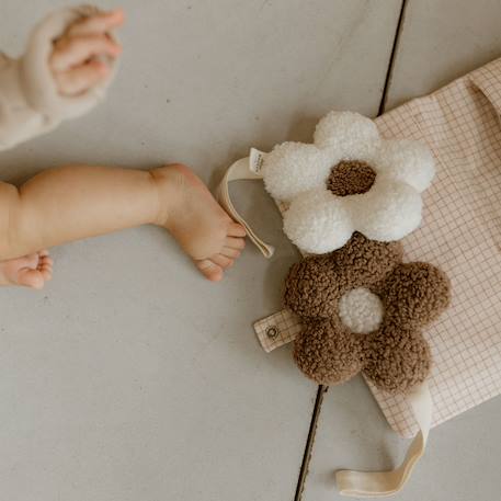 Attache tétine fleur moumoute Beige, marron+Marron, beige 9 - vertbaudet enfant 