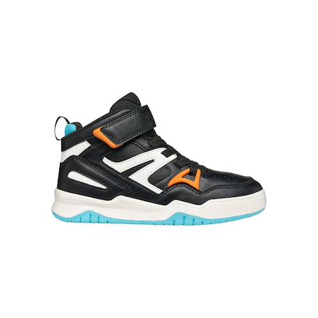 Baskets montantes à scratch Blanc c0050+Noir c0038+Noir orange 13 - vertbaudet enfant 