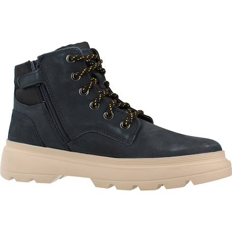 Bottes garçon modèle j kiddartah boy Bleu c0045+Marron c6002 5 - vertbaudet enfant 