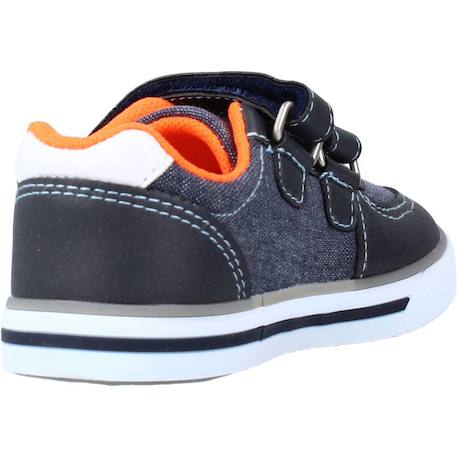 Basket garçon modèle frederic Bleu 820+Imprimé animalier 670+Noir 800 15 - vertbaudet enfant 