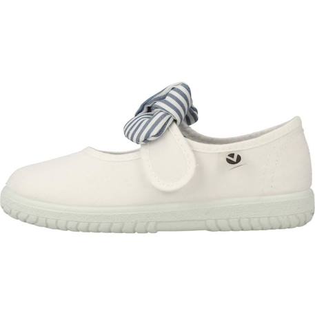 Basket fille modèle 105110 Beige beige+Blanc blanco+Rouge rojo 8 - vertbaudet enfant 