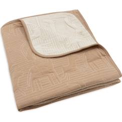 -Couverture en coton jungle jambo biscuit-oatmeal (100 x 150 cm)