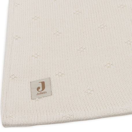 Couverture berceau cosy knit en coton Ecru+Ivoire+Vert d'eau 5 - vertbaudet enfant 