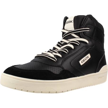 Basket garçon modèle j56lqa 05422 Blanc c0404+Noir c9997 10 - vertbaudet enfant 