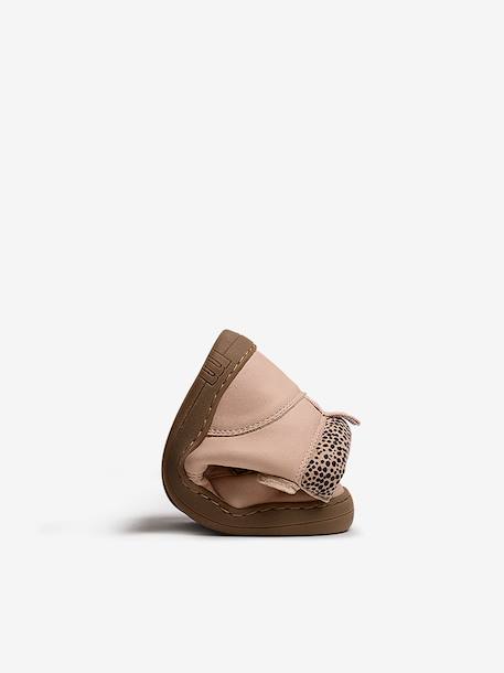 Bottines filles synthétique fermeture éclair barefoot Rose 3 - vertbaudet enfant 