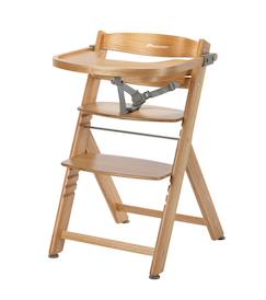 -Chaise haute bébé en bois avec coussin timba