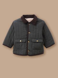 Bébé-Manteau, combipilote, nid d'ange-Veste réversible en sherpa bébé