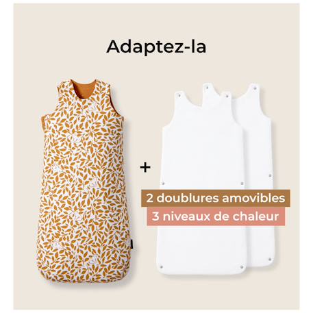 Gigoteuse réversible 4 saisons léopard 18-36 mois Beige+Camel+Marron+Terracotta+Vert+Vert clair 11 - vertbaudet enfant 