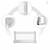 Barrière 90 cm pour lit standard Blanc+Gris 3 - vertbaudet enfant 
