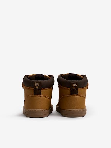Bottines garçon synthétique fermeture éclair barefoot Camel 5 - vertbaudet enfant 