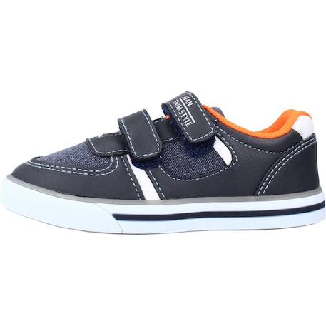 Basket garçon modèle frederic Bleu 820+Imprimé animalier 670+Noir 800 14 - vertbaudet enfant 