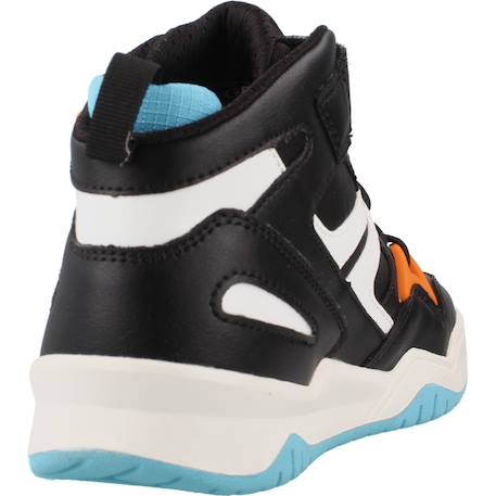 Baskets montantes à scratch Blanc c0050+Noir c0038+Noir orange 9 - vertbaudet enfant 