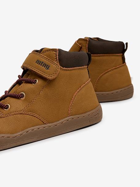 Bottines garçon synthétique fermeture éclair barefoot Camel 6 - vertbaudet enfant 