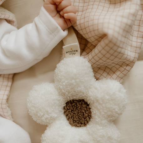 Attache tétine fleur moumoute Beige, marron+Marron, beige 4 - vertbaudet enfant 