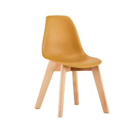 Lot de 2 chaises scandinaves pour enfant bois de hêtre - nils kid Blanc+Moutarde+Rose pâle+Vert clair 7 - vertbaudet enfant 