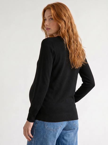 Pull de grossesse noir+vert 5 - vertbaudet enfant 