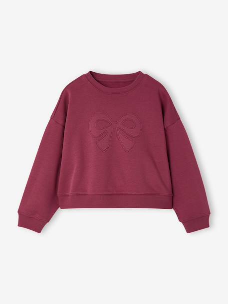Ensemble sweat et pantalon jogging fille prune 2 - vertbaudet enfant 