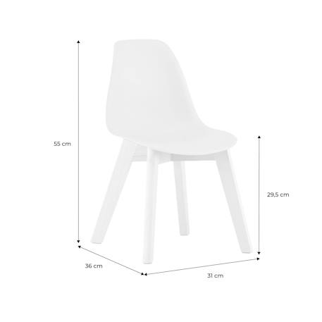 Lot de 2 chaises scandinaves pour enfant bois de hêtre - nils kid Blanc+Moutarde+Rose pâle+Vert clair 10 - vertbaudet enfant 