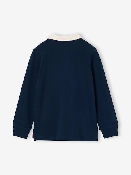 Polo manches longues garçon marine 2 - vertbaudet enfant 