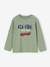 T-shirt manches longues floqué garçon bois de rose+vert sauge 7 - vertbaudet enfant 