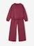 Ensemble sweat et pantalon jogging fille prune 1 - vertbaudet enfant 