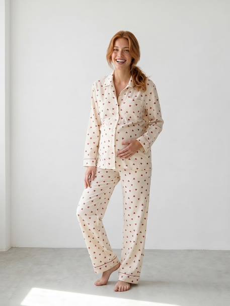 Pyjama grossesse et allaitement écru 1 - vertbaudet enfant 