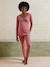 Ensemble 2 pièces pyjama grossesse et allaitement coton biologique* vieux rose 1 - vertbaudet enfant 