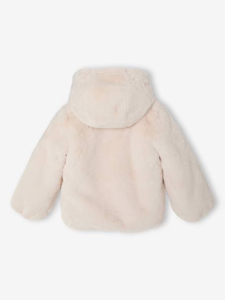 Manteau court fille écru 2 - vertbaudet enfant 