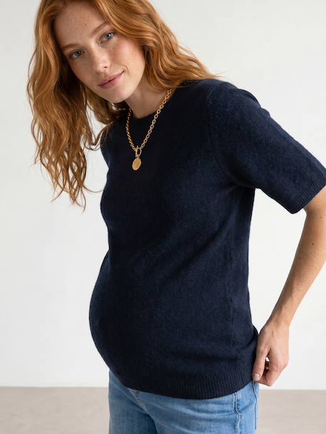 Pull de grossesse manches courtes marine 6 - vertbaudet enfant 