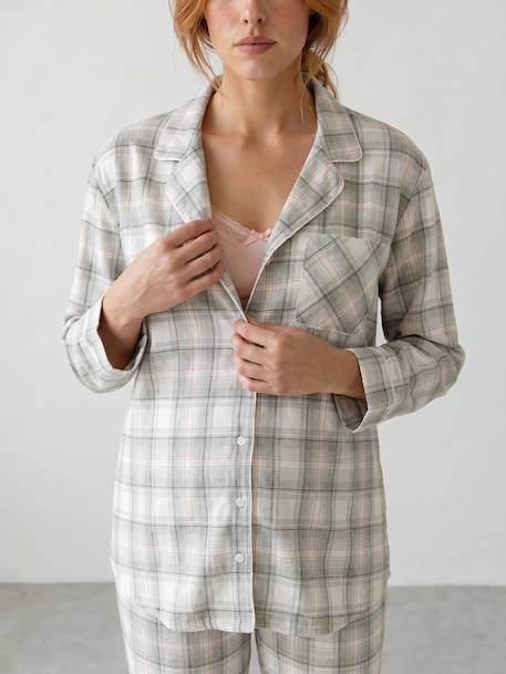 Pyjama grossesse et allaitement bois de rose 6 - vertbaudet enfant 