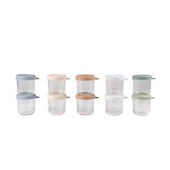 Puériculture-Repas-Robot de cuisine et accessoires-Coffret 10 portions en verre 250 ml
