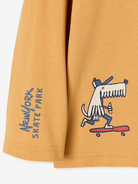 T-shirt manches longues garçon anthracite+jaune+pistache 10 - vertbaudet enfant 