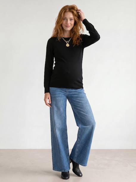 Pull de grossesse noir+vert 2 - vertbaudet enfant 