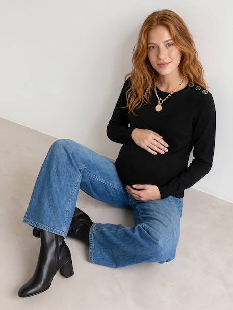 Pull de grossesse noir+vert 8 - vertbaudet enfant 