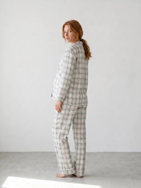 Pyjama grossesse et allaitement bois de rose 2 - vertbaudet enfant 
