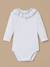 Body col smocké bébé Blanc casse 1 - vertbaudet enfant 