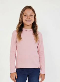 T-shirt fille en maille côtelée  - vertbaudet enfant