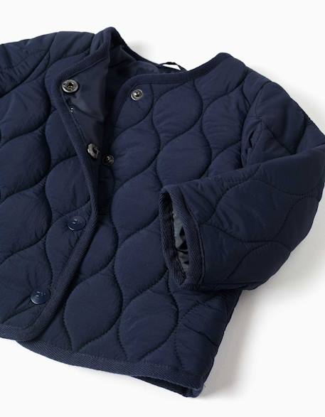 Veste matelassée avec boutons-pression Bleu foncé 3 - vertbaudet enfant 