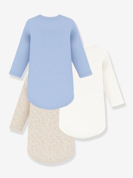Lot 3 bodies manches longues beige 2 - vertbaudet enfant 
